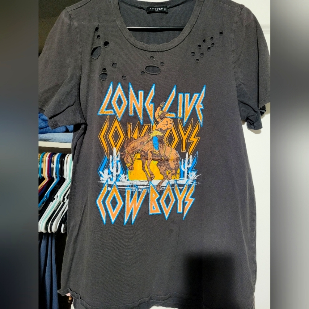 Western Destroyed Boutique Tee